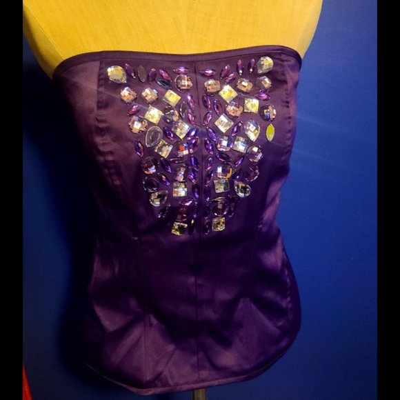 Gems Galore Purple Corset - Picture 1 of 2